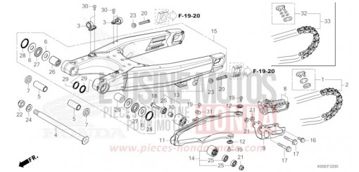 BRAS OSCILLANT CRF250RN de 2022